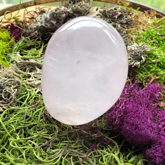 Rose Quartz Freeform Crystal pink gemstone rainbow - Picture 3 of 9